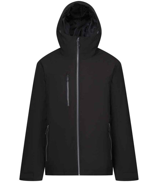 Regatta Professional RG443 Black/Seal Grey Front - Jacket Ready to be Embroidered and Printed by Custard Workwear - Cheap Personalised and Customised Workwear in Nottinghamshire, Derbyshire and Leicestershire