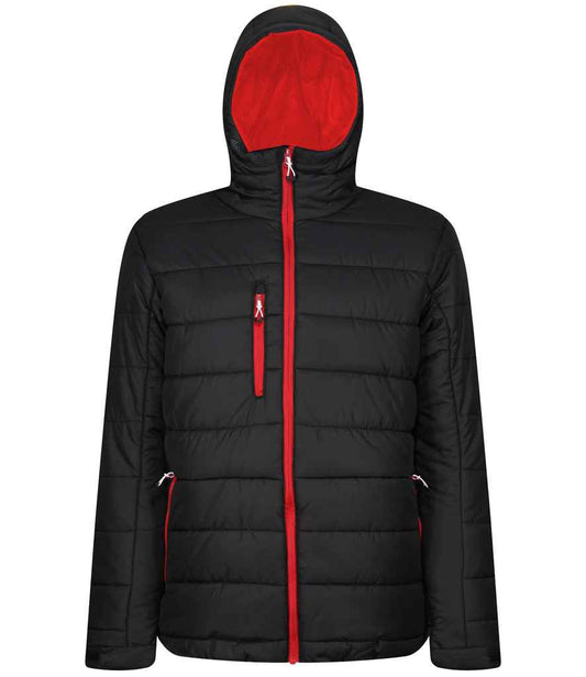 Regatta Professional RG444 Black/Classic Red Front - Jacket Ready to be Printed by Custard Workwear - Cheap Personalised and Customised Workwear in Nottinghamshire, Derbyshire and Leicestershire