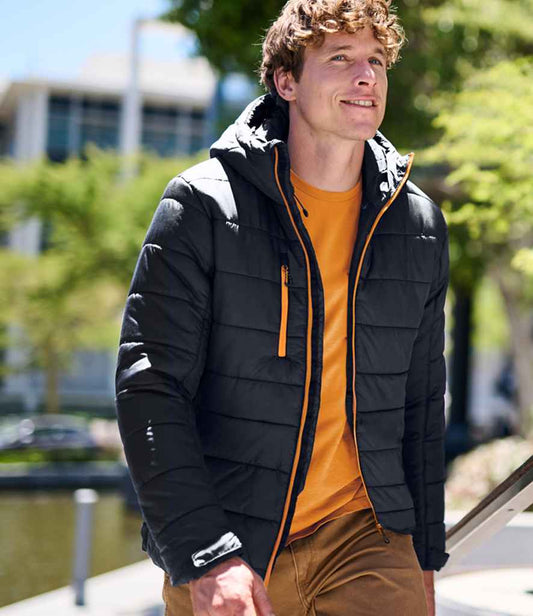 Regatta Professional RG444 Black/Orange Pop Model - Jacket Ready to be Printed by Custard Workwear - Cheap Personalised and Customised Workwear in Nottinghamshire, Derbyshire and Leicestershire