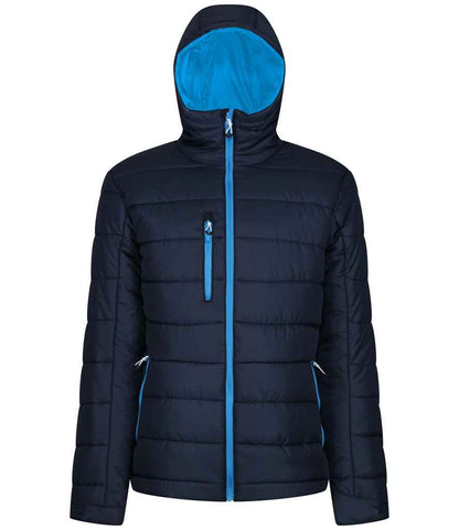Regatta Professional RG444 Navy/French Blue Front - Jacket Ready to be Printed by Custard Workwear - Cheap Personalised and Customised Workwear in Nottinghamshire, Derbyshire and Leicestershire