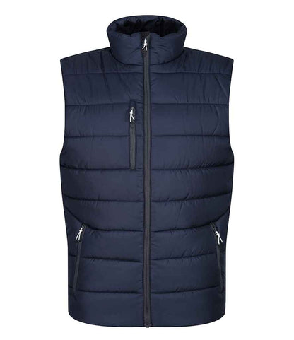 Regatta Professional RG445 Navy/Seal Grey Front - Bodywarmer Ready to be Printed by Custard Workwear - Cheap Personalised and Customised Workwear in Nottinghamshire, Derbyshire and Leicestershire