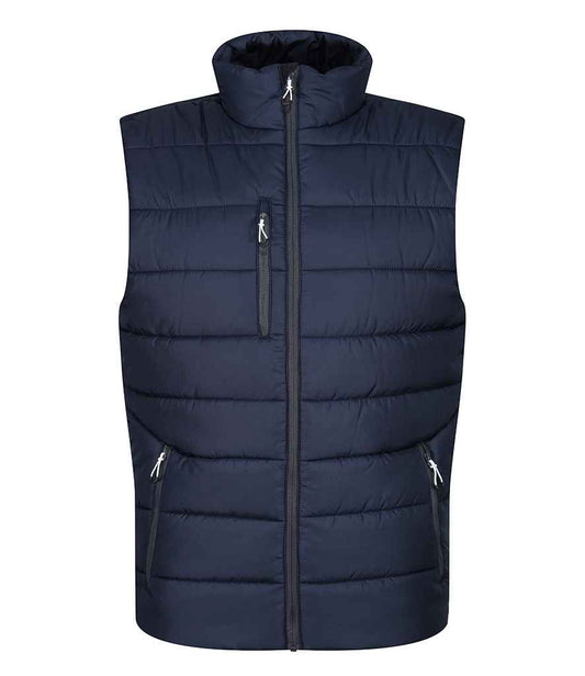 Regatta Professional RG445 Navy/Seal Grey Front - Bodywarmer Ready to be Printed by Custard Workwear - Cheap Personalised and Customised Workwear in Nottinghamshire, Derbyshire and Leicestershire