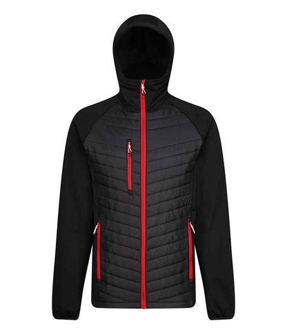 Regatta Professional RG446 Black/Classic Red Front - Jacket Ready to be Printed by Custard Workwear - Cheap Personalised and Customised Workwear in Nottinghamshire, Derbyshire and Leicestershire