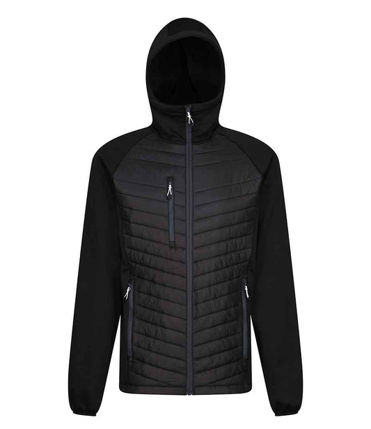 Regatta Professional RG446 Black/Seal Grey Front - Jacket Ready to be Printed by Custard Workwear - Cheap Personalised and Customised Workwear in Nottinghamshire, Derbyshire and Leicestershire