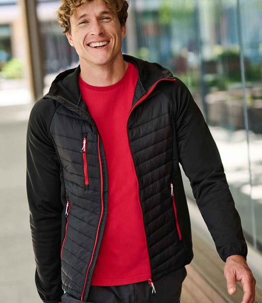 Regatta Professional RG446 Black/Classic Red Model - Jacket Ready to be Printed by Custard Workwear - Cheap Personalised and Customised Workwear in Nottinghamshire, Derbyshire and Leicestershire