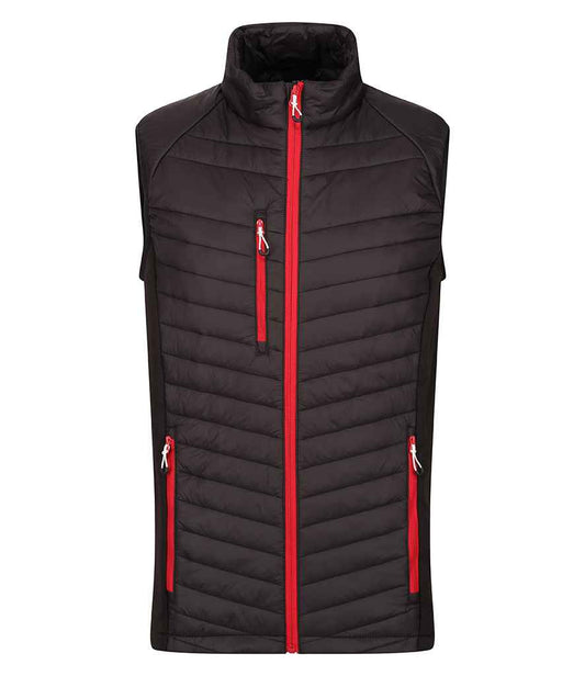 Regatta Professional RG447 Black/Classic Red Front - Bodywarmer Ready to be Printed by Custard Workwear - Cheap Personalised and Customised Workwear in Nottinghamshire, Derbyshire and Leicestershire