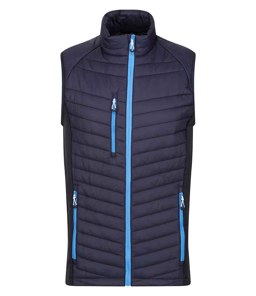 Regatta Professional RG447 Navy/French Blue Front - Bodywarmer Ready to be Printed by Custard Workwear - Cheap Personalised and Customised Workwear in Nottinghamshire, Derbyshire and Leicestershire