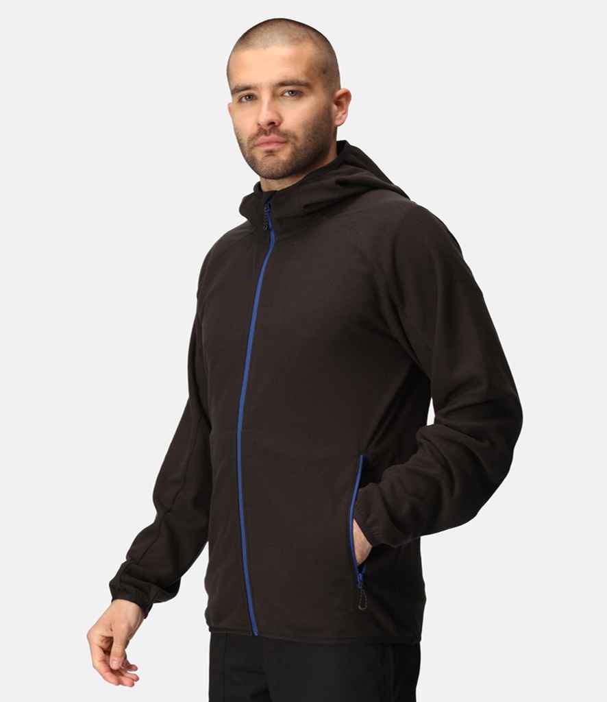 Regatta Professional RG451 Black/New Royal Blue Model - Fleece Ready to be Embroidered by Custard Workwear - Cheap Personalised and Customised Workwear in Nottinghamshire, Derbyshire and Leicestershire
