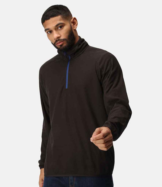 Regatta Professional RG452 Black/New Royal Blue Model - Fleece Ready to be Embroidered by Custard Workwear - Cheap Personalised and Customised Workwear in Nottinghamshire, Derbyshire and Leicestershire