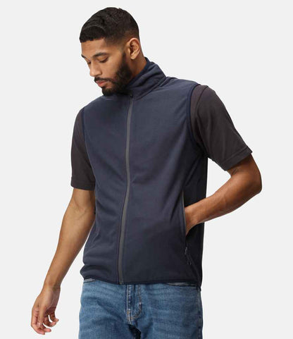 Regatta Professional RG453 Navy/Seal Grey Model - Bodywarmer Ready to be Embroidered by Custard Workwear - Cheap Personalised and Customised Workwear in Nottinghamshire, Derbyshire and Leicestershire