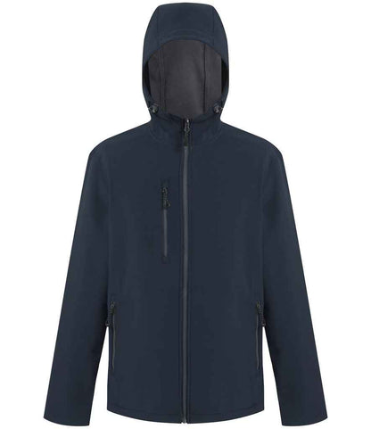 Regatta Professional RG454 Navy/Seal Grey Front - Soft Shell Ready to be Embroidered and Printed by Custard Workwear - Cheap Personalised and Customised Workwear in Nottinghamshire, Derbyshire and Leicestershire