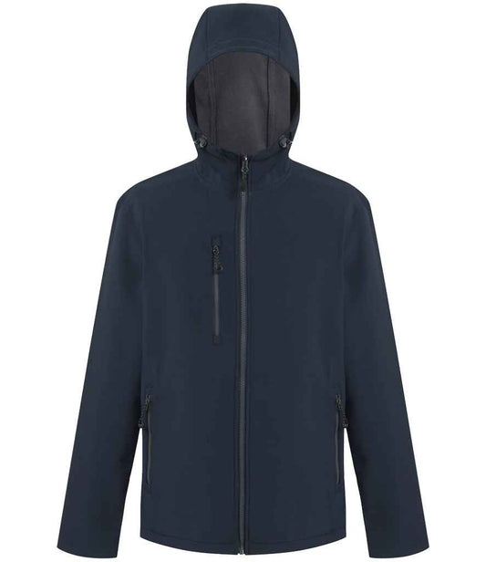 Regatta Professional RG454 Navy/Seal Grey Front - Soft Shell Ready to be Embroidered and Printed by Custard Workwear - Cheap Personalised and Customised Workwear in Nottinghamshire, Derbyshire and Leicestershire
