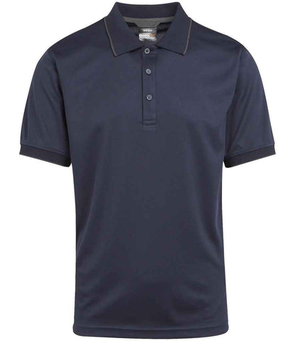 Regatta Professional RG456 Navy/Seal Grey Front - Polo Ready to be Printed by Custard Workwear - Cheap Personalised and Customised Workwear in Nottinghamshire, Derbyshire and Leicestershire