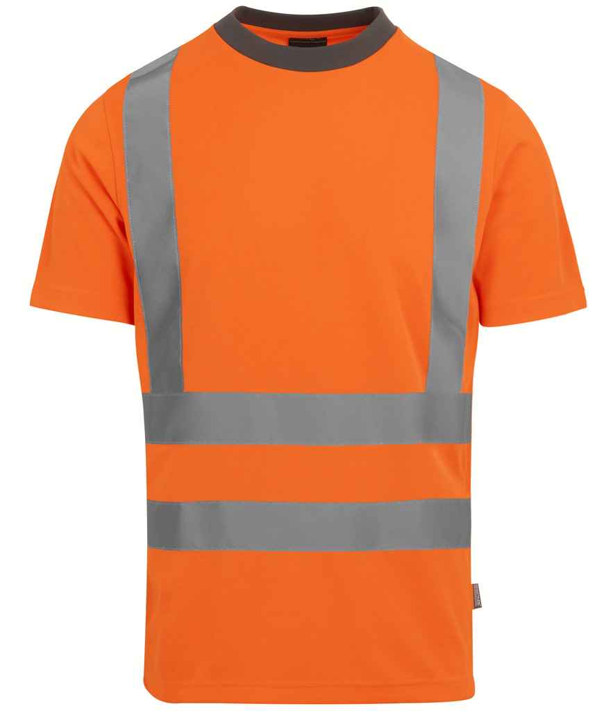 Regatta Hi-Vis RG554 Orange Front - T-Shirt Ready to be Printed by Custard Workwear - Cheap Personalised and Customised Workwear in Nottinghamshire, Derbyshire and Leicestershire