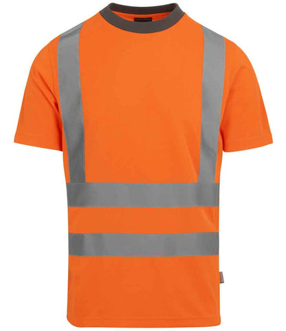 Regatta Hi-Vis RG554 Orange Front - T-Shirt Ready to be Printed by Custard Workwear - Cheap Personalised and Customised Workwear in Nottinghamshire, Derbyshire and Leicestershire