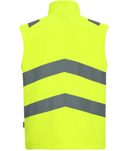 RG560 - Pro Contract High Visibility Ablaze Soft Shell Bodywarmer | Yellow