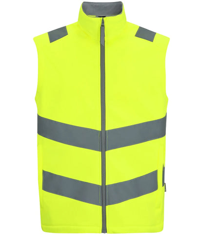 RG560 - Pro Contract High Visibility Ablaze Soft Shell Bodywarmer | Yellow