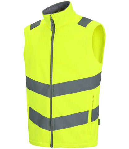 RG560 - Pro Contract High Visibility Ablaze Soft Shell Bodywarmer | Yellow