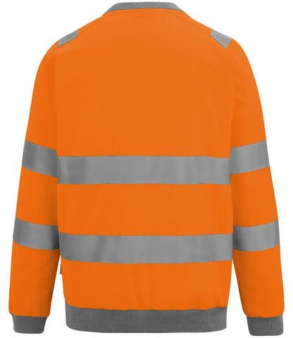 RG563 - Pro Contract High Visibility Crew Neck Sweatshirt | Orange