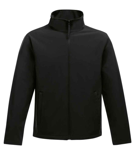 Regatta Professional RG627 Black/Black Front - Soft Shell Ready to be Embroidered and Printed by Custard Workwear - Cheap Personalised and Customised Workwear in Nottinghamshire, Derbyshire and Leicestershire