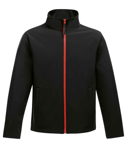 Regatta Professional RG627 Black/Classic Red Front - Soft Shell Ready to be Embroidered and Printed by Custard Workwear - Cheap Personalised and Customised Workwear in Nottinghamshire, Derbyshire and Leicestershire