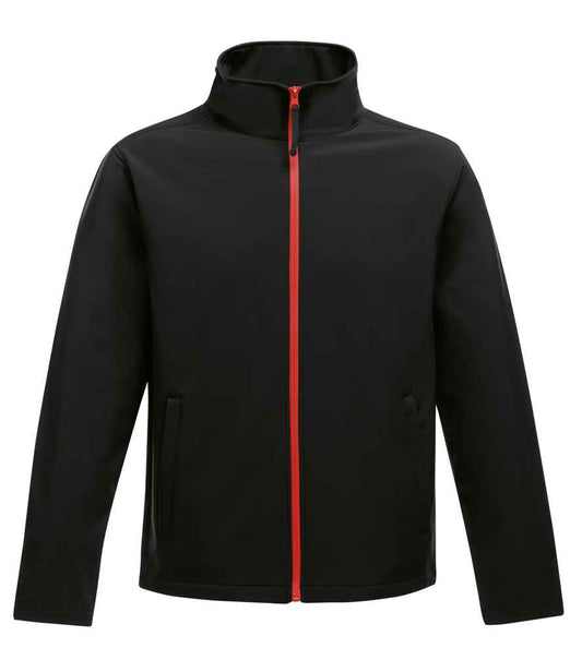 Regatta Professional RG627 Black/Classic Red Front - Soft Shell Ready to be Embroidered and Printed by Custard Workwear - Cheap Personalised and Customised Workwear in Nottinghamshire, Derbyshire and Leicestershire