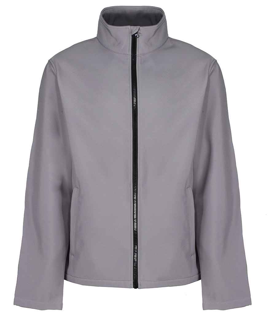 Regatta Professional RG627 Rock Grey/Black Front - Soft Shell Ready to be Embroidered and Printed by Custard Workwear - Cheap Personalised and Customised Workwear in Nottinghamshire, Derbyshire and Leicestershire