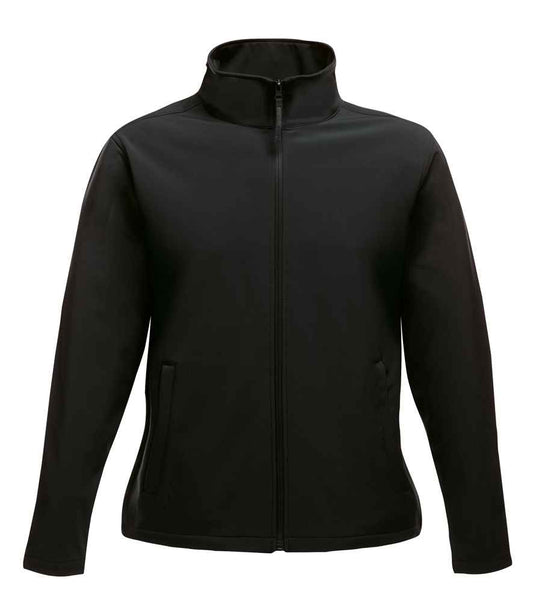 Regatta Professional RG628 Black/Black Front - Soft Shell Ready to be Embroidered and Printed by Custard Workwear - Cheap Personalised and Customised Workwear in Nottinghamshire, Derbyshire and Leicestershire
