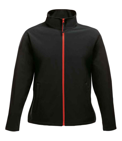 Regatta Professional RG628 Black/Classic Red Front - Soft Shell Ready to be Embroidered and Printed by Custard Workwear - Cheap Personalised and Customised Workwear in Nottinghamshire, Derbyshire and Leicestershire