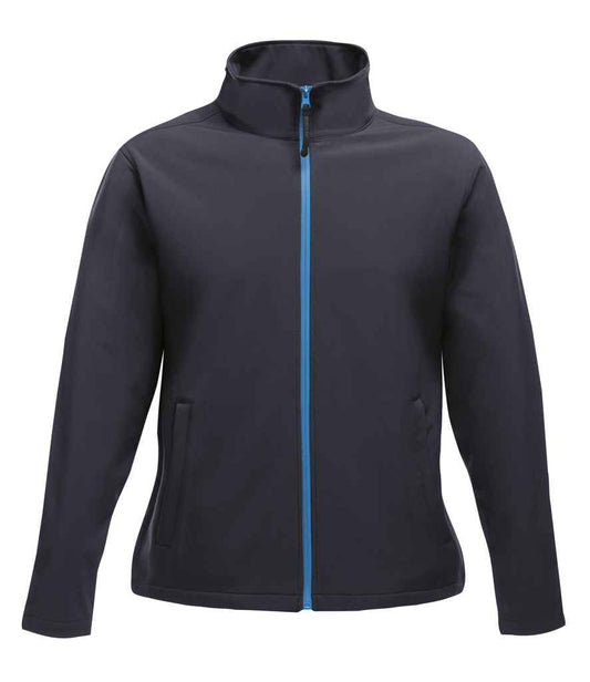 Regatta Professional RG628 Navy/French Blue Front - Soft Shell Ready to be Embroidered and Printed by Custard Workwear - Cheap Personalised and Customised Workwear in Nottinghamshire, Derbyshire and Leicestershire