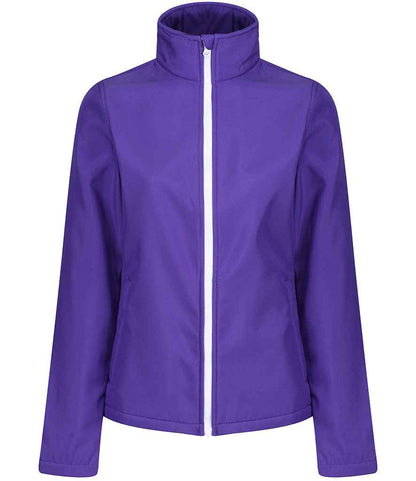 Regatta Professional RG628 Vibrant Purple/Black Front - Soft Shell Ready to be Embroidered and Printed by Custard Workwear - Cheap Personalised and Customised Workwear in Nottinghamshire, Derbyshire and Leicestershire