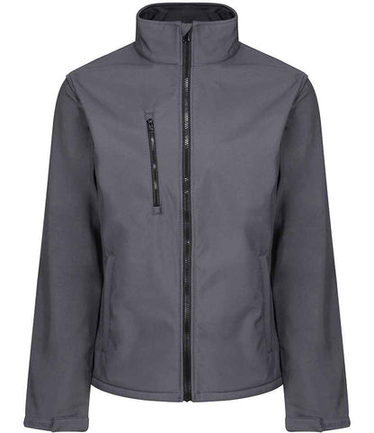 Regatta Professional RG631 Seal Grey/Black Front - Soft Shell Ready to be Embroidered and Printed by Custard Workwear - Cheap Personalised and Customised Workwear in Nottinghamshire, Derbyshire and Leicestershire