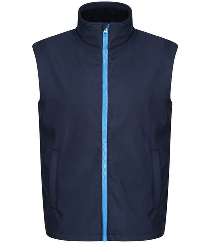 Regatta Professional RG633 Navy/French Blue Front - Bodywarmer Ready to be Embroidered and Printed by Custard Workwear - Cheap Personalised and Customised Workwear in Nottinghamshire, Derbyshire and Leicestershire