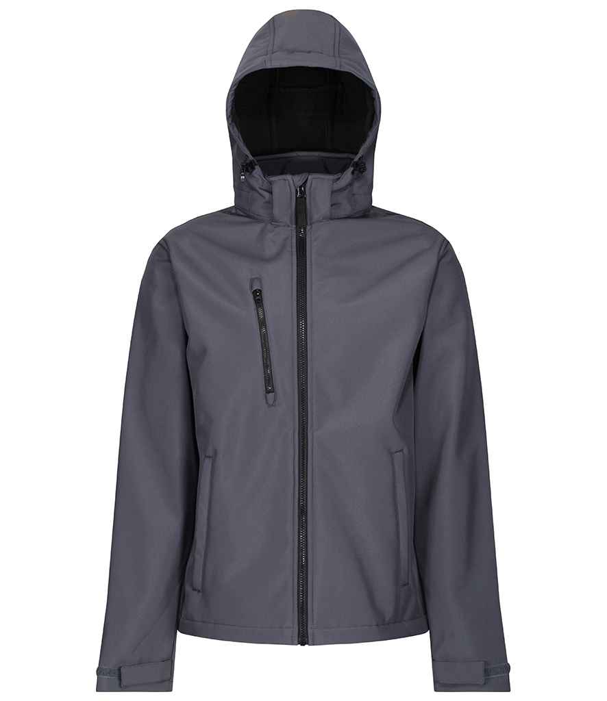 Regatta Professional RG635 Seal Grey/Black Front - Soft Shell Ready to be Embroidered and Printed by Custard Workwear - Cheap Personalised and Customised Workwear in Nottinghamshire, Derbyshire and Leicestershire