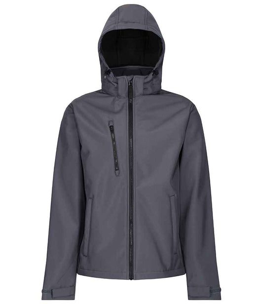 Regatta Professional RG635 Seal Grey/Black Front - Soft Shell Ready to be Embroidered and Printed by Custard Workwear - Cheap Personalised and Customised Workwear in Nottinghamshire, Derbyshire and Leicestershire