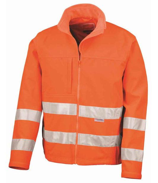 Result RS117 Fluorescent Orange Front -  Ready to be Embroidered and Printed by Custard Workwear - Cheap Personalised and Customised Workwear in Nottinghamshire, Derbyshire and Leicestershire