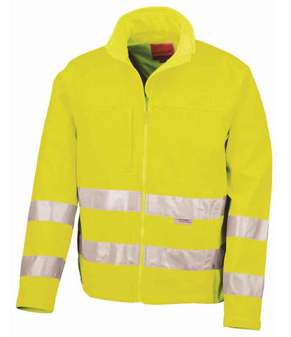 Result RS117 Fluorescent Yellow Front -  Ready to be Embroidered and Printed by Custard Workwear - Cheap Personalised and Customised Workwear in Nottinghamshire, Derbyshire and Leicestershire