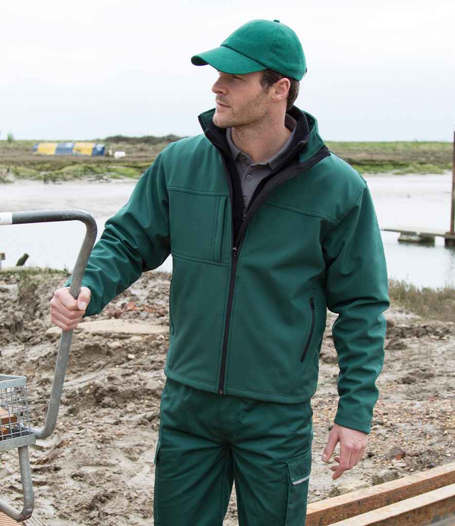 Result RS121M Bottle Green Model -  Ready to be Embroidered and Printed by Custard Workwear - Cheap Personalised and Customised Workwear in Nottinghamshire, Derbyshire and Leicestershire