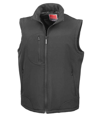 Result RS123 Black/Black Front -  Ready to be Embroidered and Printed by Custard Workwear - Cheap Personalised and Customised Workwear in Nottinghamshire, Derbyshire and Leicestershire