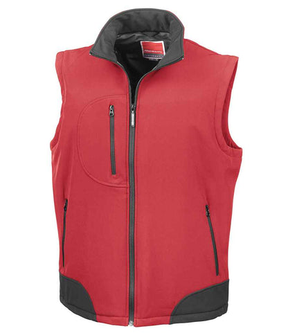 Result RS123 Red/Black Front -  Ready to be Embroidered and Printed by Custard Workwear - Cheap Personalised and Customised Workwear in Nottinghamshire, Derbyshire and Leicestershire