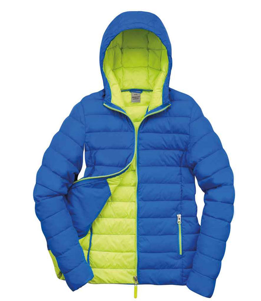 Result RS194F Ocean Blue/Lime Green Front -  Ready to be Embroidered by Custard Workwear - Cheap Personalised and Customised Workwear in Nottinghamshire, Derbyshire and Leicestershire