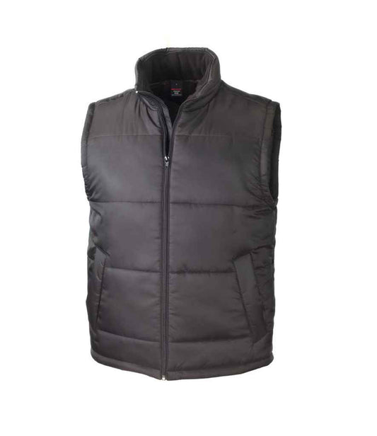 Result RS208 Black Front -  Ready to be Embroidered and Printed by Custard Workwear - Cheap Personalised and Customised Workwear in Nottinghamshire, Derbyshire and Leicestershire