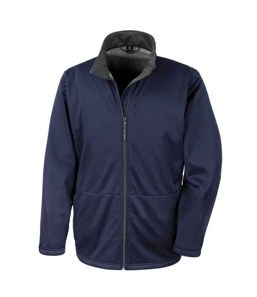 Result RS209M Navy Front -  Ready to be Embroidered and Printed by Custard Workwear - Cheap Personalised and Customised Workwear in Nottinghamshire, Derbyshire and Leicestershire