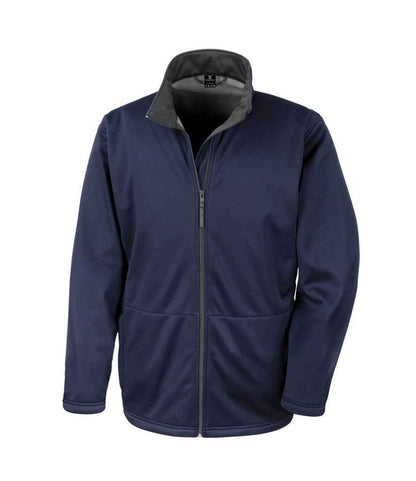 Result RS209M Navy Front -  Ready to be Embroidered and Printed by Custard Workwear - Cheap Personalised and Customised Workwear in Nottinghamshire, Derbyshire and Leicestershire
