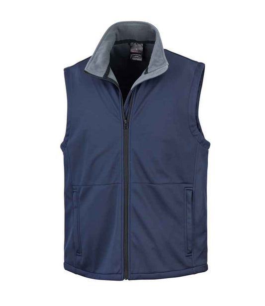 Result RS214 Navy Front -  Ready to be Embroidered and Printed by Custard Workwear - Cheap Personalised and Customised Workwear in Nottinghamshire, Derbyshire and Leicestershire