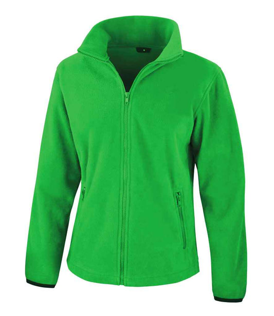 Result RS220F Vivid Green Front -  Ready to be Embroidered by Custard Workwear - Cheap Personalised and Customised Workwear in Nottinghamshire, Derbyshire and Leicestershire