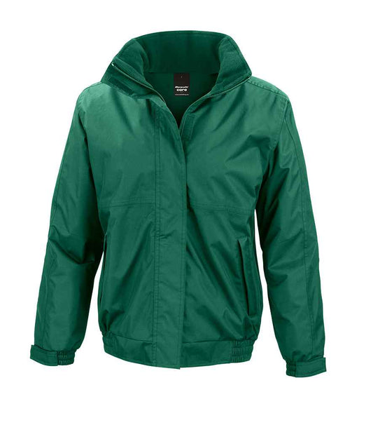 Result RS221F Bottle Green Front -  Ready to be Embroidered and Printed by Custard Workwear - Cheap Personalised and Customised Workwear in Nottinghamshire, Derbyshire and Leicestershire