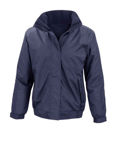 Result RS221F Navy Front -  Ready to be Embroidered and Printed by Custard Workwear - Cheap Personalised and Customised Workwear in Nottinghamshire, Derbyshire and Leicestershire