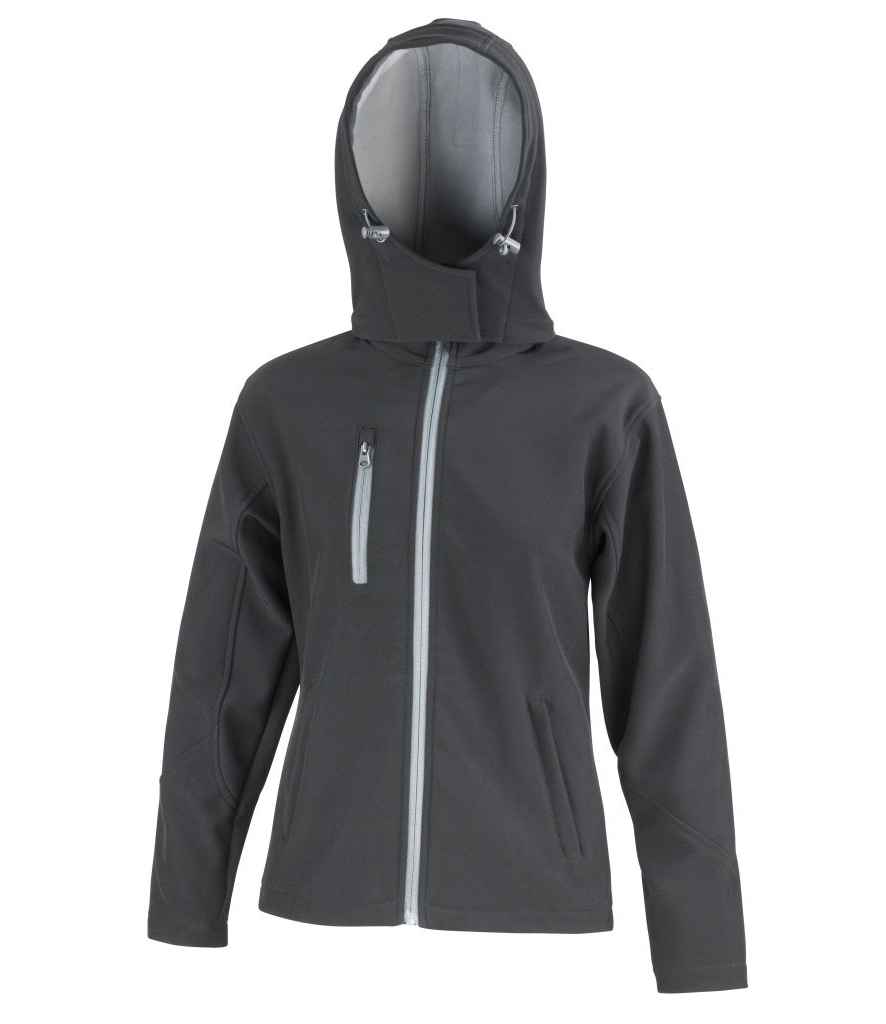 Result RS230F Black/Grey Front -  Ready to be Embroidered and Printed by Custard Workwear - Cheap Personalised and Customised Workwear in Nottinghamshire, Derbyshire and Leicestershire