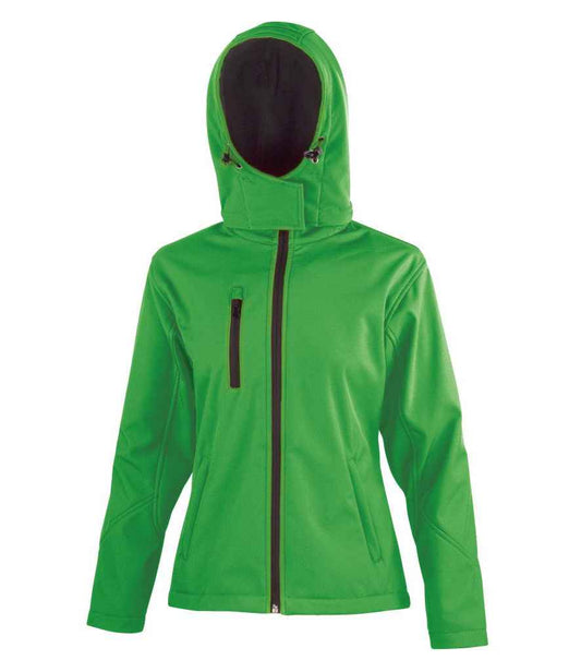 Result RS230F Vivid Green/Black Front -  Ready to be Embroidered and Printed by Custard Workwear - Cheap Personalised and Customised Workwear in Nottinghamshire, Derbyshire and Leicestershire